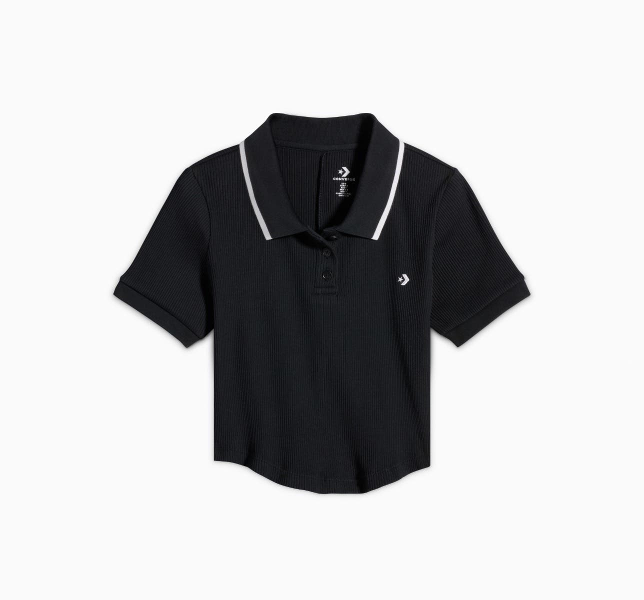 Polo Slim Button Up Preto