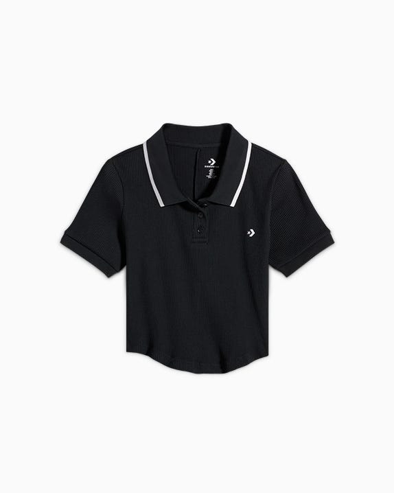 Polo Slim Button Up Preto