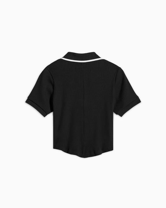 Polo Slim Button Up Preto