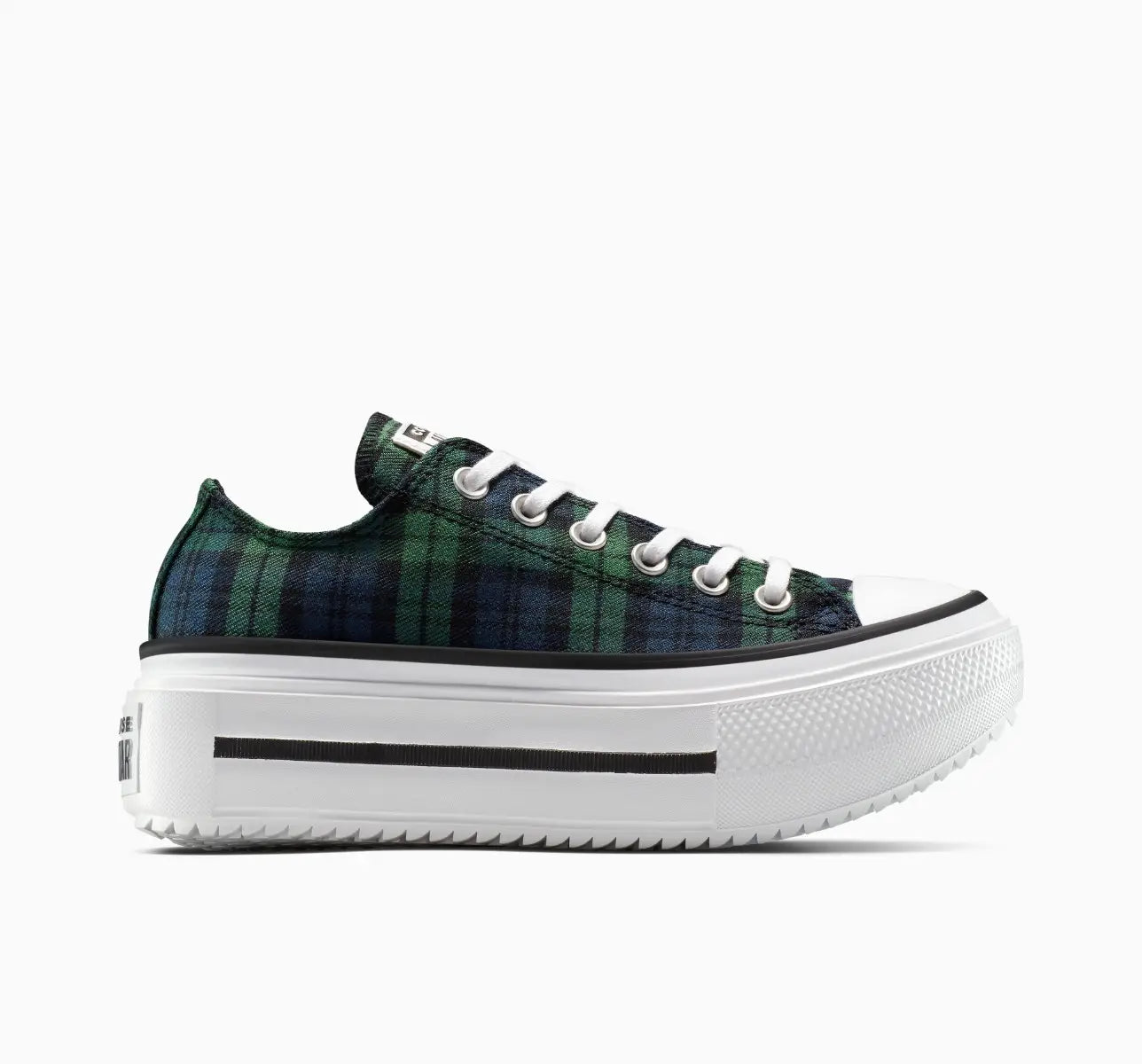 Chuck Taylor All Star Lift Double Stack Plaid Cano Baixo