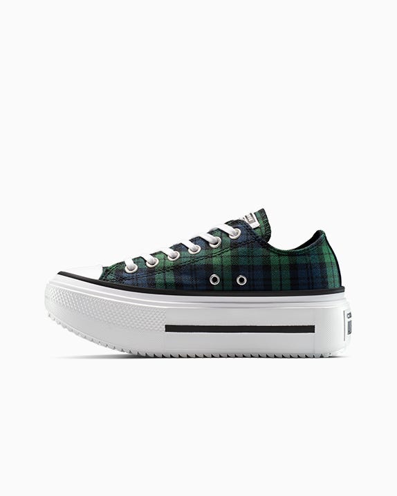 Chuck Taylor All Star Lift Double Stack Plaid Cano Baixo