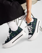 Chuck Taylor All Star Lift Double Stack Plaid Cano Baixo