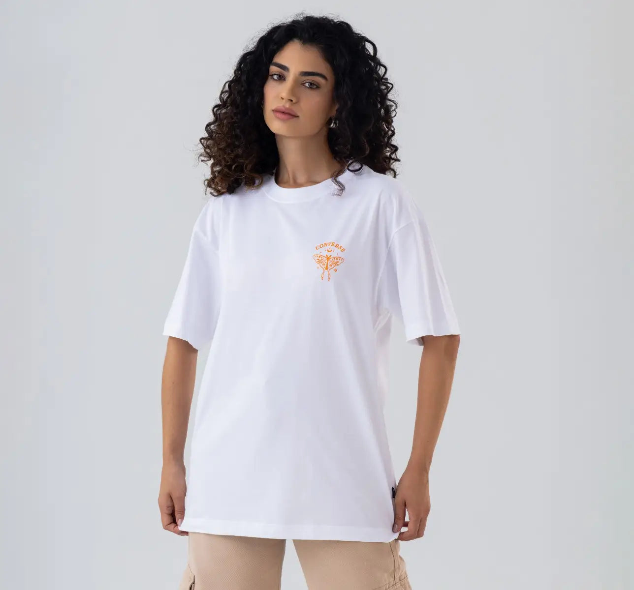 Camiseta Borboleta Frente e Costas Oversized Fit Feminino