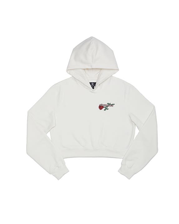 Moletom Flor com Capuz Standard Fit Feminino
