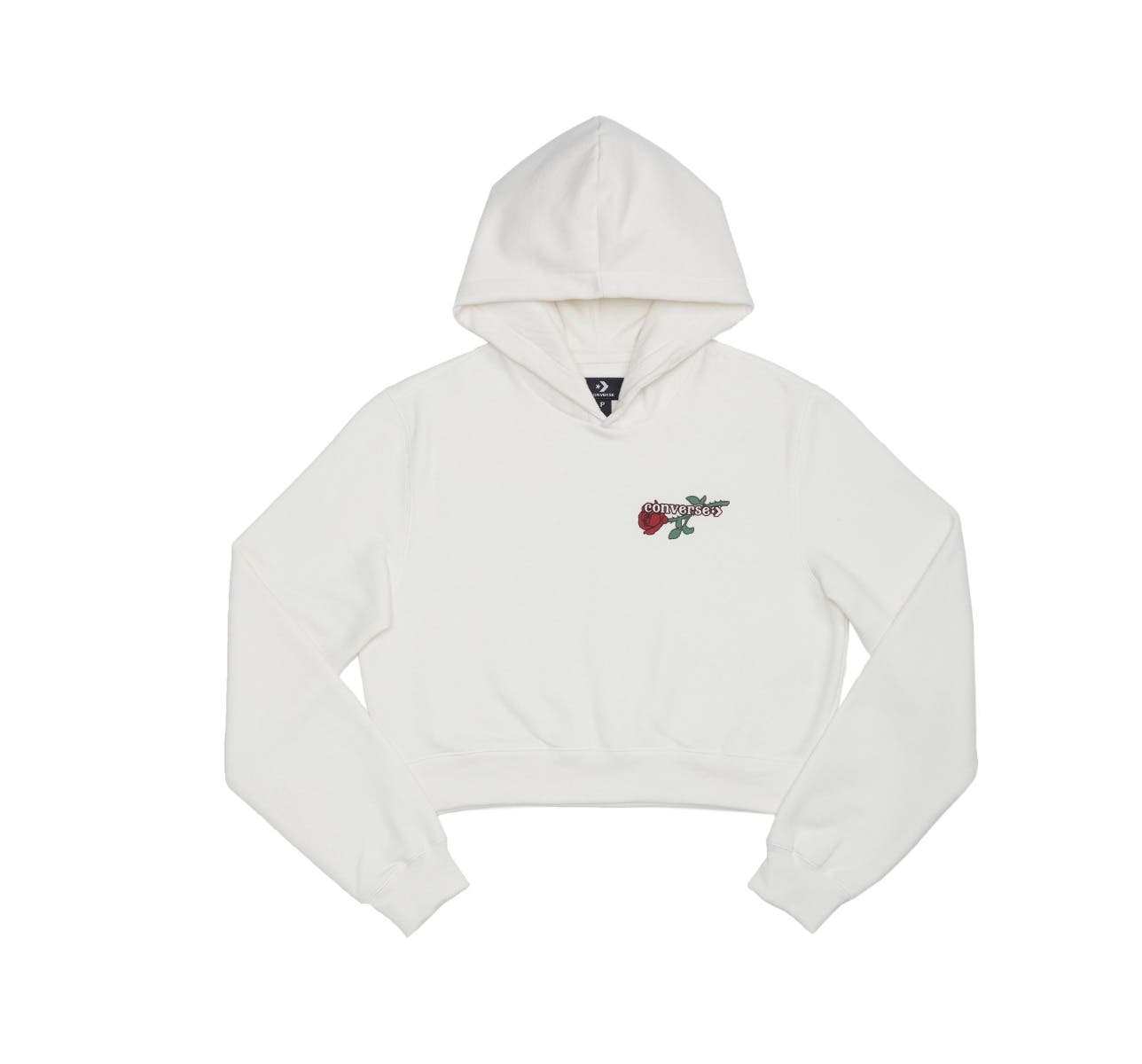 Moletom Flor com Capuz Standard Fit Feminino