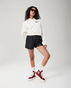 Moletom Flor com Capuz Standard Fit Feminino