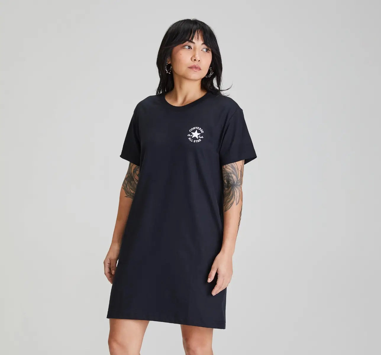 Vestido Patch Logo Standard Fit Feminino