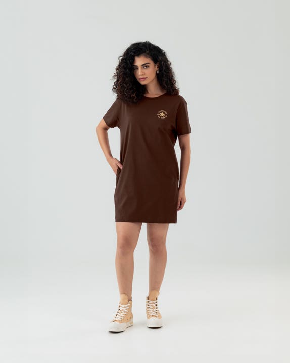 Vestido Patch Logo Standard Fit Feminino