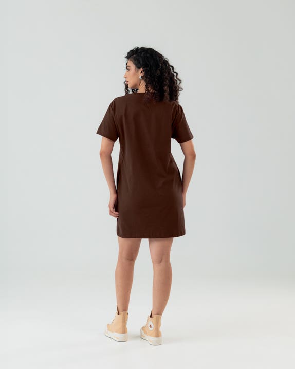 Vestido Patch Logo Standard Fit Feminino