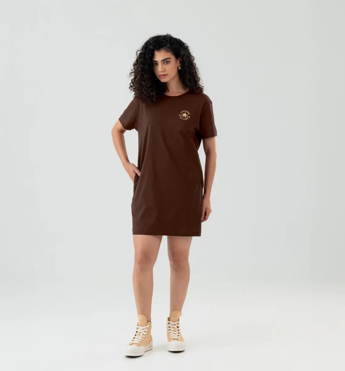 Vestido Patch Logo Standard Fit Feminino