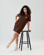 Vestido Patch Logo Standard Fit Feminino