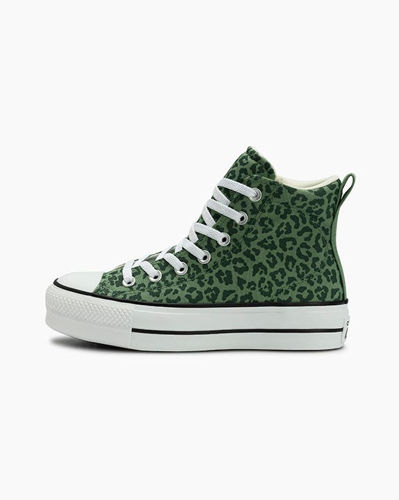 Chuck Taylor All Star Padded Lift Neutral Colors Animal Print Cano Alto