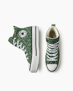 Chuck Taylor All Star Padded Lift Neutral Colors Animal Print Cano Alto