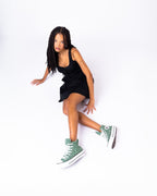 Chuck Taylor All Star Padded Lift Neutral Colors Animal Print Cano Alto