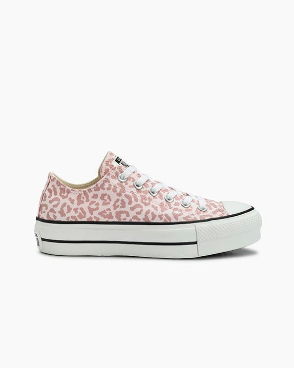 Chuck Taylor All Star Lift Neutral Colors Animal Print Cano Baixo