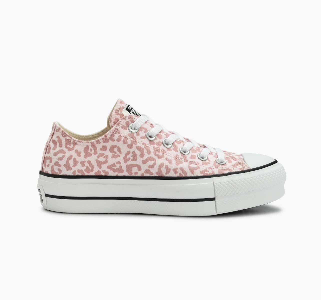 Chuck Taylor All Star Lift Neutral Colors Animal Print Cano Baixo