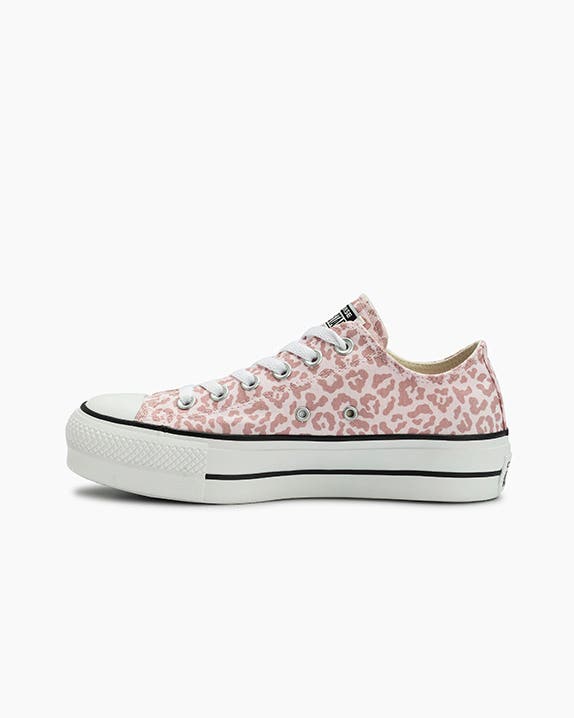 Chuck Taylor All Star Lift Neutral Colors Animal Print Cano Baixo