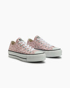 Chuck Taylor All Star Lift Neutral Colors Animal Print Cano Baixo