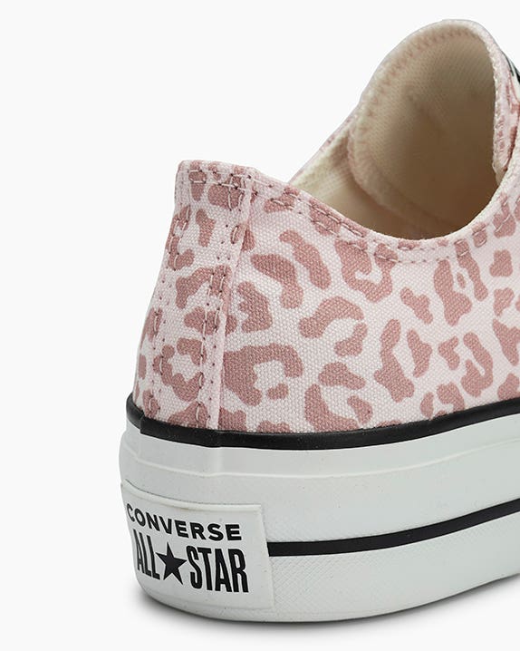 Chuck Taylor All Star Lift Neutral Colors Animal Print Cano Baixo