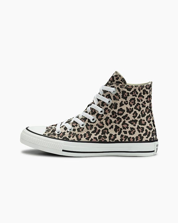 Chuck Taylor All Star Neutral Colors Animal Print Cano Alto