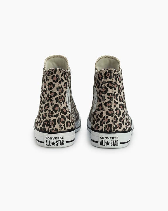 Chuck Taylor All Star Neutral Colors Animal Print Cano Alto