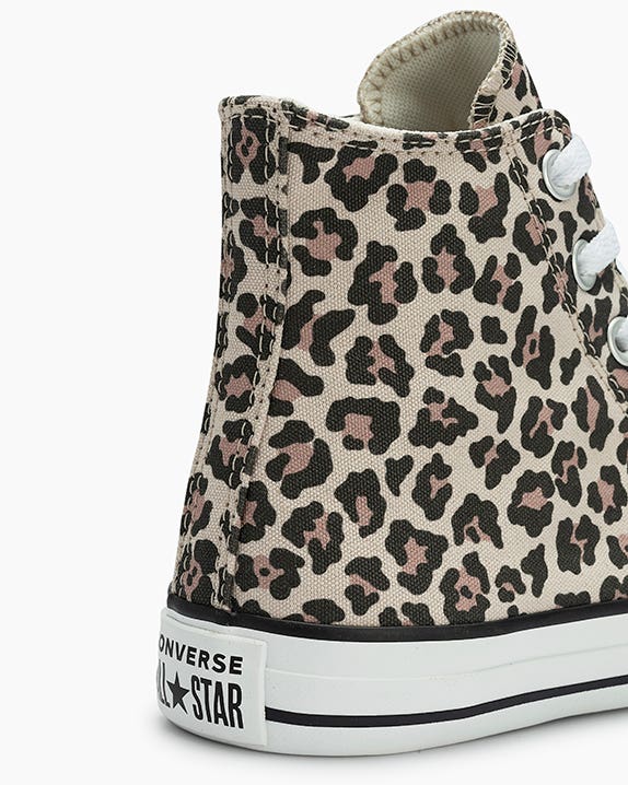 Chuck Taylor All Star Neutral Colors Animal Print Cano Alto